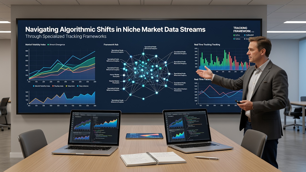 Specialized tracking dashboard displaying real-time niche market data adjustments